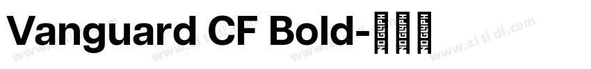 Vanguard CF Bold字体转换